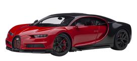 AUTOart Bugatti Chiron Sport 2019 Black Finished Model 70996 1/18 Red/Carbon
