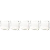 5/10pcs Transparent Medal Display Case with Base Honor Badge Commemorative Display Stand Badge Storage Box Clear Display Holders