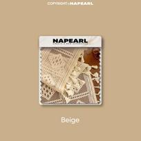 1 vnt. NAPEARL Bohemiškos kutų rašto permatoma užuolaida Prancūziško retro stiliaus permatoma marlės užuolaida svetainei, miegamajam, balkonui, langui, namų dekoravimui W100cm x L130cm smėlis