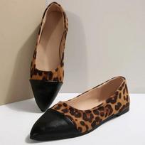 Spring and Autumn Fashion New Sexy Leopard Print Pointed Toe Casual Comfortable Popular Women's Shoes Walking Shoes Zapatillas 36