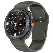 Soft Silicone Strap for Samsung Galaxy Watch 8 40mm 44mm Sports Replacement Bracelet Wristband for Galaxy Watch 8 Classic 46mm Watch 8 Classic 46mm tamsiai žalia spalva