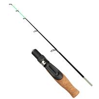 Žieminė meškerė Ul/Ml/M minkštas antgalis 53 cm lengva poledinė meškerė su plokščiu antgaliu Glassfiber upinė krevečių karpių meškere black