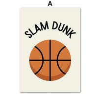 Berniukas Krepšinis Paprastas Individualus Vardas NBA Plakatas Vaikų Sienos Menas Spausdinamas Drobės Tapyba Paveikslas Kūdikio Vaikų Kambarys Namų Mokyklos Dekoras 21cm×30cm NoFrame white