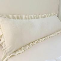 Ilgos miego pagalvės užvalkalas su raukinuku Žieminis porai Dvigubas vilnos flanelis Šiluma Didelis dydis Pagalvės užvalkalai Namų patalynė 45*180cm 180x48cm(No Pillow)