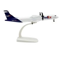 1/400 Modeliniai lėktuvai Air FEDEX Airlines ATR Metalinis mastelio lėktuvas 20cm Metaliniai liejiniai lėktuvų modeliai Su ratais, važiuoklėmis Žaislai