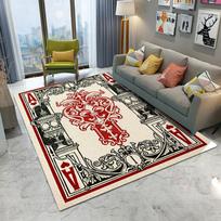 Žaidimų Kortų Menas Personažas Kilimas Svetainė Sofa Miegamasis Darbo Kambarys Virtuvė Įėjimo Durų Kilimėlis Neslystantis Animacinis Namų Dekoras Kilimas 40x60cm