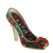 High Heel Shoe Jewelry Organizer Ring Display Stand Christmas Bell Ornament Decorative Jewelry Holder for Rings and Accessories One Size