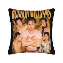 Pillow Case Hudson Williams Canadian Actor Design Pillow Cover For Sofa Home Decoration Fashion Pillowcases Peach skin 18*18(CM)-1Pcs