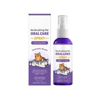 50ML Naminių gyvūnų burnos priežiūros purškalas Be dantų valymo šepetėlio Šunims white