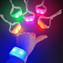 Nuotolinio valdymo LED apyrankė, programuojama, 2 LED, su individualiu logotipu, apyrankė vakarėliui, koncertui, apšvietimo juosta general size balta