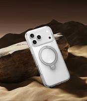Vokamo 360 Rotating Magnetic Ring Stand Waterproof Shockproof TPU+PC+TPE Gaming Style Transparent Wallet Function Phone Case For iPhone17 Pro&PVC box&Case & Strap balta