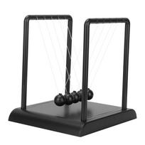 Black Pendulum Balance Balls Steel Construction Educational Decoration Toy  Stress Relief