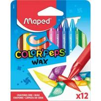 Maped: Color Peps Wax vaškinių kreidelių rinkinys - 12 vnt.
