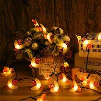 8 modes of solar bee lights waterproof decoration garden flowers and trees outdoor fence lights Christmas and New Year decoration Battery box-1.5m 10led