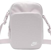 Nike Heritage Nylon With Polyester Crossbody Bag, Shoulder Bag Regular Unisex Platinum Purple & Peak White Casual DB0456-019