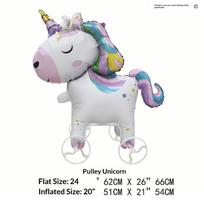 4D Animacinių filmukų foliniai balionai Dramblys Stovintis vaikštantis balionas su ratuku Vaikų gimtadienio vakarėlio dekoracija Kūdikio sutiktuvių vakarėlis A16