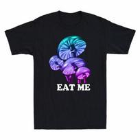 Mushroom Lovers Shirt Eat Me Magic Trippy Psychedelic Mushrooms Funny T-Shirt Unisex T-Shirt S