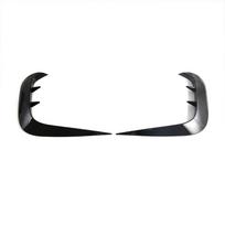 For Ford Mustang 2024 2025 Front Bumper Side Vent Canard Trims  Fog Light Bezel Trim Frame Covers ABS Accessories Gloss Black