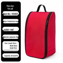 Portable Sports Shoe Bag for Travel: Handheld Storage for Football, Basketball, and Fitness Footwear. One Size raudona