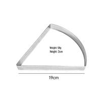 MDNG Perforated Sector Mousse Ring Baking Mold white