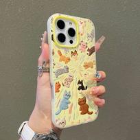 Phone Case For Samsung Galaxy S26 Ultra S25 FE S24 S23 S21 S22 Plus A56 A55 A54 A37 A36 A34 Knitted Cute Cat Candy Color Cover Galaxy S21 Ultra 5G