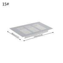 Ventilation Grille Rectangular Cabinet Wardrobe Air Vent Aluminium Ventilation-Cover Multiple Sizes Breathable Air Vent