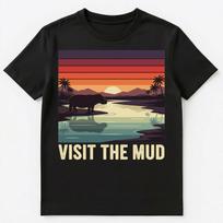 Hippo Enthusiast Funny Mud Habitat Safari Unisex T-shirt Tops Tees Unisex M