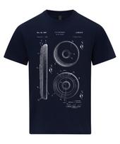 Frisbee Patent T-shirt Disc Golf Blueprint Gift T-shirt L