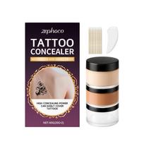 zephoco Soft Mist Tattoo Concealer Set: Daily coverage for partial tattoo scars, light and comfortable, moisturizing without being heavy