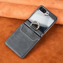 Applicable to Samsung zflip7 mobile phone case and film integrated card bag center shaft ring ZFLIP6 all-inclusive anti-drop electroplating samsung zflip 7