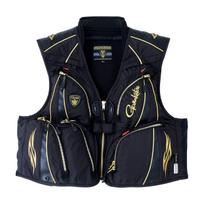 Gamakatsu GORE-TEX INFINIUM™ WINDSTOPPER Half Mesh Vest GM2323 Black x Black Size S