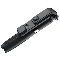 VAORLO sulankstomas „Bluetooth“ asmenukės lazdelės trikojis gyvam asmenukei su „Fill Light Live Support“ grožio šviesos trikojis, skirtas „Blogger“ juoda