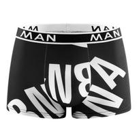 1/4 vnt Vyriškos kelnaitės Besiūlės raidėmis margintos apatinės kelnaitės Orui pralaidžios vyriškos apatinės kelnaitės Bokseriai Madingi Boxer Didelio dydžio vyriški Calzoncillo Hombre L