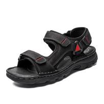 Classic Men Sandals Genuine Leather Sandalias Outdoor Antiskid Slippers Comfory Handmade Summer Men Shoes Beach Sandals Large 38