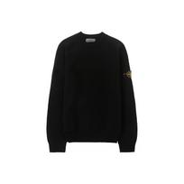 Stone Island Fleece Stretch Pullover Hoodie Men hoodies Black 711560938-V0029 L