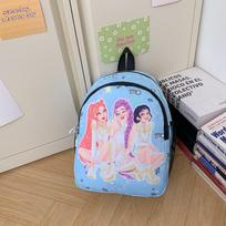 Kpop Korėjietiška Versija Vaikų Kuprinė Darželio Mokyklinė Kuprinė Raganų Medžiotojų Grupė Animacinis Mielas Berniukų Ir Mergaičių Kuprinė 24*9*30cm dangaus mėlyna spalva