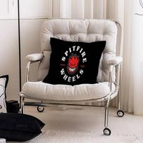 S-Spit F-Fires Logo Cushion Cover Pillow Cover Decor Pillowcase Printed Cushion Case For Couch Peach skin 18*18(CM)-1Pcs