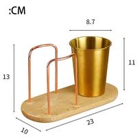 2 in 1 Disposable Cup Storage Holder Metal Tableware Organizer Water Cups Dispenser Dining Table Organizer for Restaurants Bar (as the picture,2 in 1)
