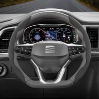 vrdpn5 Tinka Seat Neslystanti Sagtis Segmentuota Suede Vairo Dangtelis Ibiza, Arona, Leon, Leon Sportstourer, Ateca ir Kitiems black
