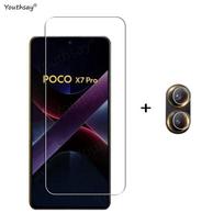 Full Gule Glass For Poco X7 Pro Tempered Glass Poco X7 Pro Screen Protector HD Protective Phone Camera Lens Film Poco X7 Pro For Poco X7 Pro