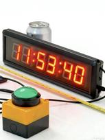 1,8 colio 34 cm didelis LED skaitmeninis laikmatis su nuotolinio valdymo pultu, atgalinės atskaitos, atskaitos iki nulio, chronometro režimai, idealus žaidimams, sportui, pamokoms, renginiams Tim red