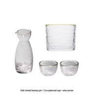 Japanese Handmade Hammered Glass Sake & Spirit Cup