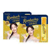 Teazen Kombucha Ginger Lemon 30 Sticks x 2 Boxes (Hot & Ice Compatible)
