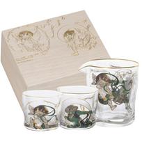ADERIA Premium Nippon Taste Sake Set Pitcher and Made in Gift Box Included Sake Cold Gift for Housewarming Gift (Sake Cups) - Japan, (S6307) - Cups,