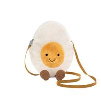 JELLYCAT Easter Series Boiled Egg Satchel Yellow Doll Plush Doll 30cm Tall white