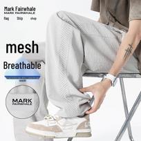 MARK FAIRWHALE Men's Summer Mesh Breathable Straight Leg Casual Sports Pants 2XL