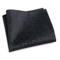 Pocket Square Vintage Pattern Breathable Men Striped Paisley Handkerchief for Wedding