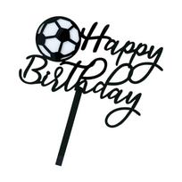 Easy To Maintain Football Cake Decors Set With Smooth Wipe Cleaning Feature Ideal For Busy Parent And Event Planners