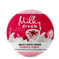 MILKY DREAM, Vonios burbulas Milky Avietės yoghurt, 100 g