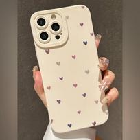 Pink purple love personality apple 15 mobile phone case iphone14promax silicone 13/12/11 all-inclusive anti-drop xr Apple 7/8/se2 balta